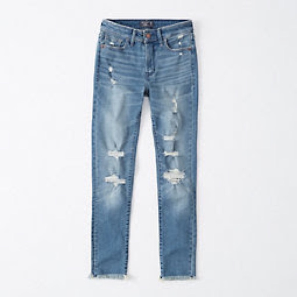 Abercrombie Mid Rise Super Skinny Jeans Size 25